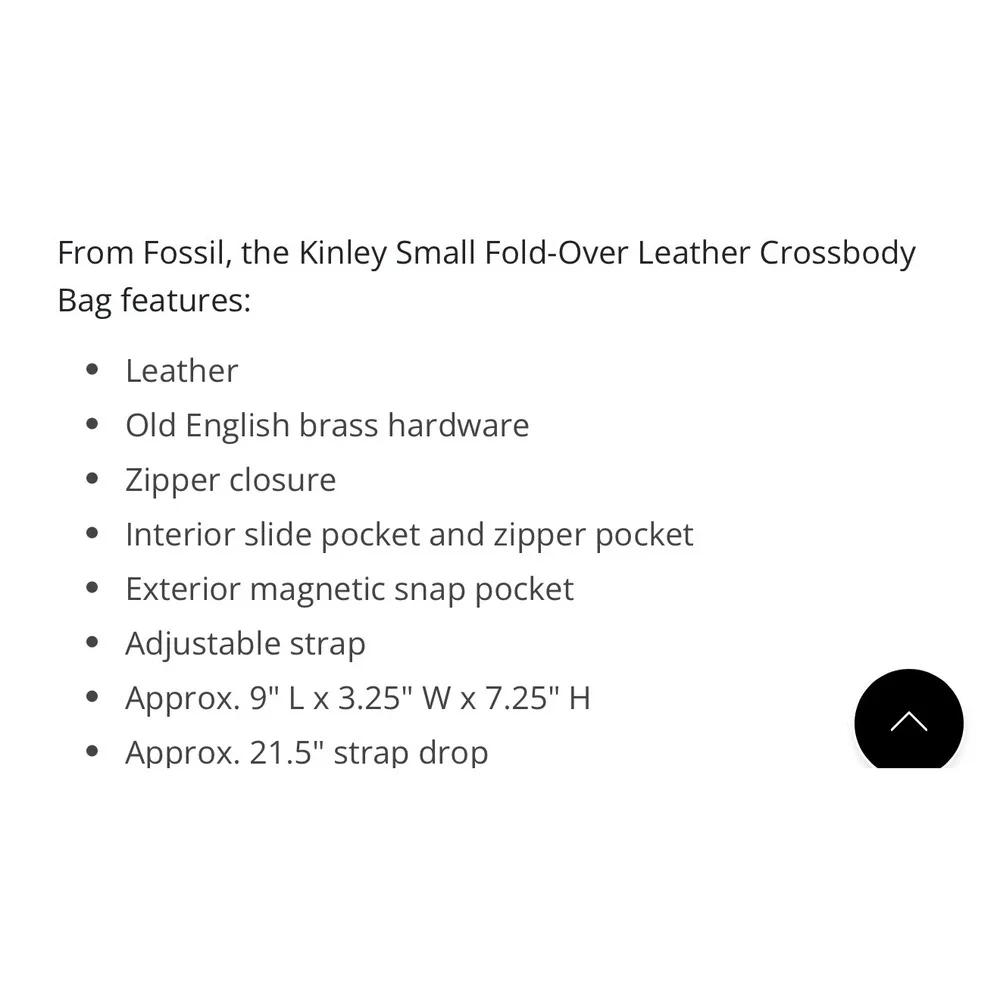 Fossil Kinley Brown Leather Crossbody Bag Small Zip &‎ Flap Purse